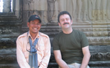 Om & Michael Herepath at Angkor Wat, Siem Reap, Cambodia - Hanuman Tourism Voyages